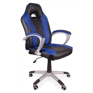 Scaun de gaming Rekas Negru-Albastru